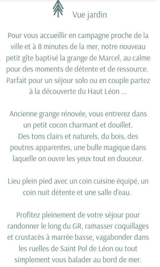 La Grange De Marcel Villa Saint-Pol-de-Léon Екстериор снимка